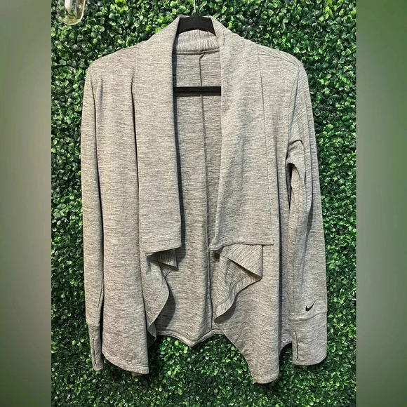 Nike Long-Sleeve Yoga Training Jacket in Juniper Fog - Size XSmall - Picture 3 of 8